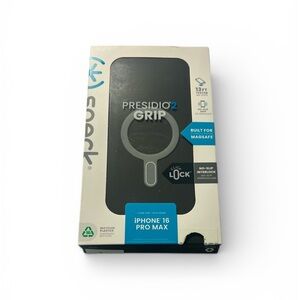 Speck Presidio2 Grip Case for iPhone 16 Pro Max - Charcoal